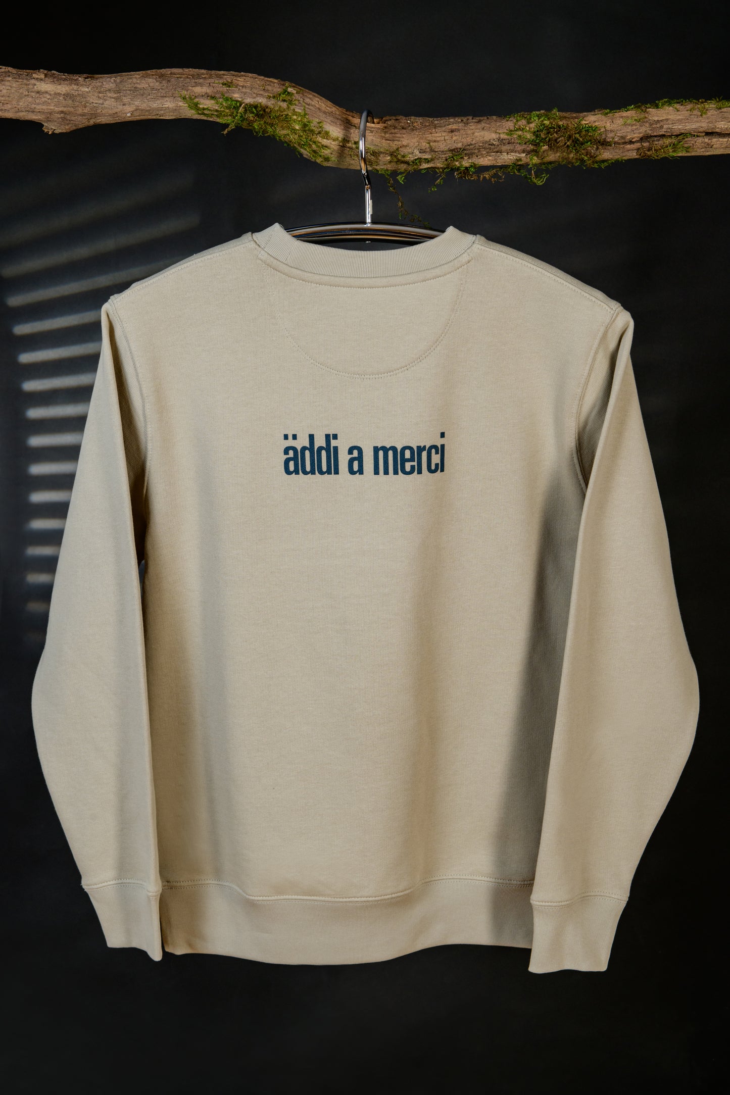 "moien"+"äddi a merci" Unisex Sweatshirt