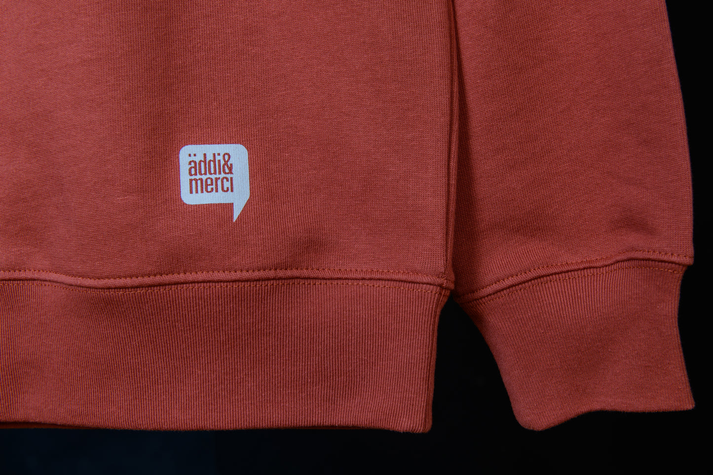 "moien"+"äddi a merci" Unisex Sweatshirt