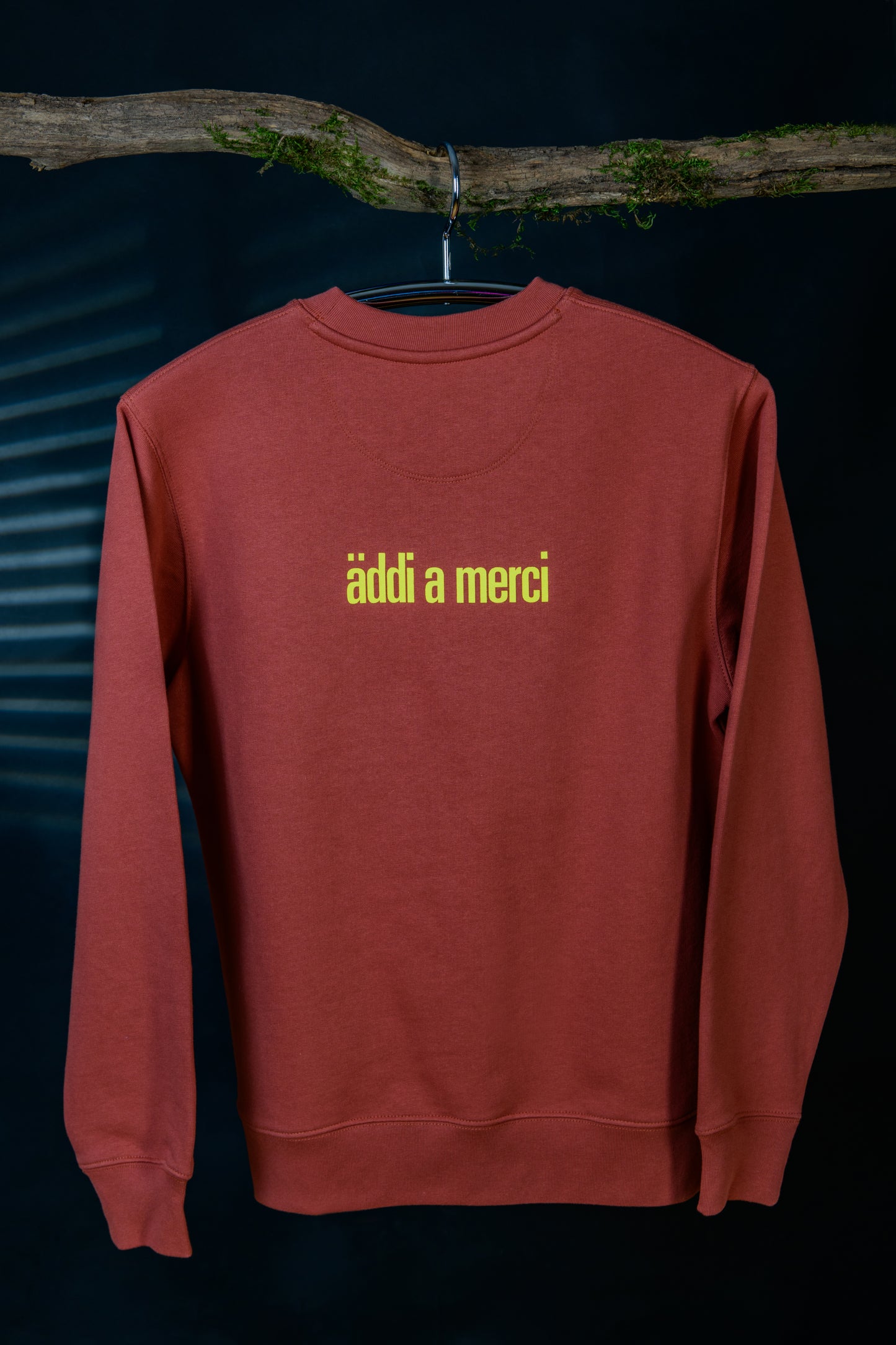 "moien"+"äddi a merci" Unisex Sweatshirt
