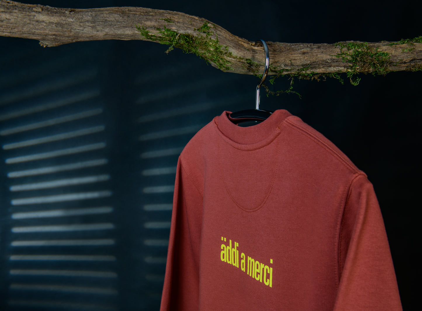"moien"+"äddi a merci" Unisex Sweatshirt