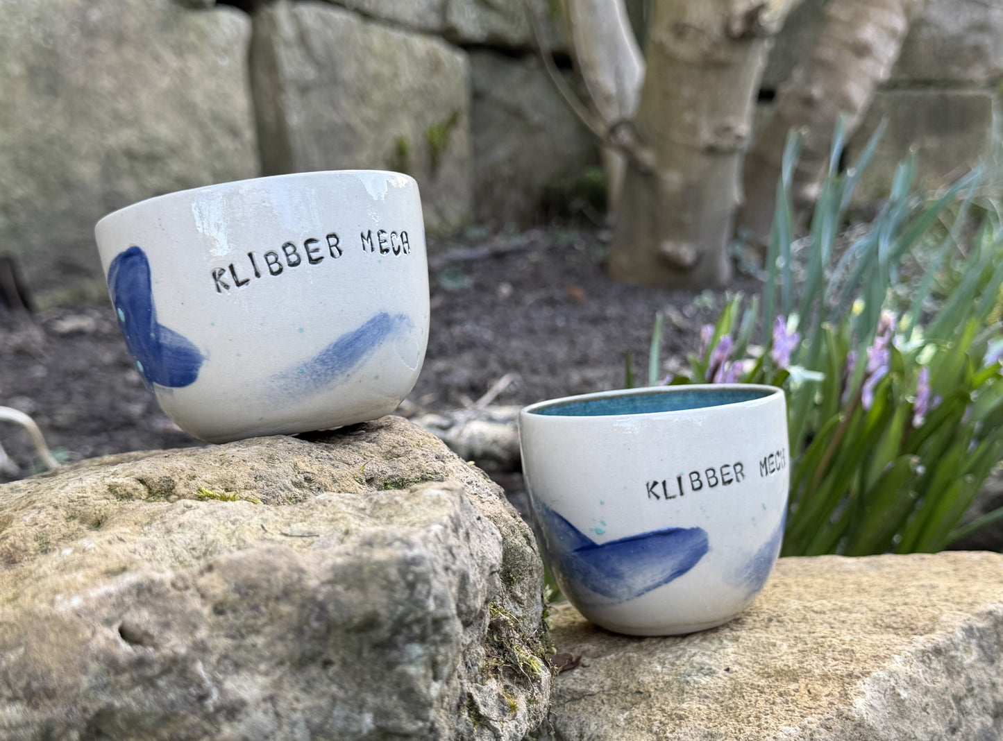 Handmade ceramic cup "klibber mech"