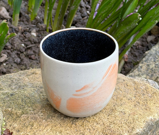 Handmade ceramic cup "klibber mech"