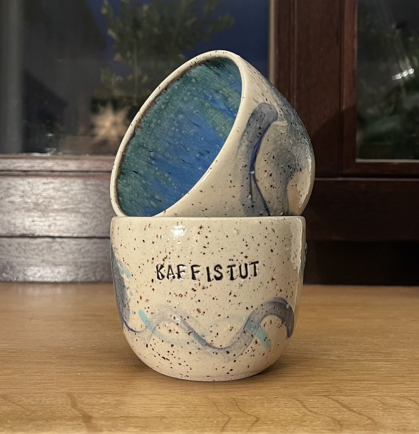 Handmade ceramic cup "kaffistut"