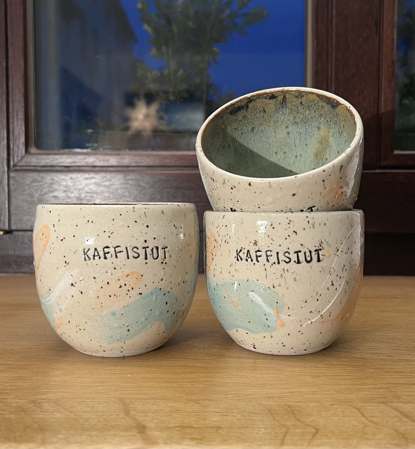 Handmade ceramic cup "kaffistut"