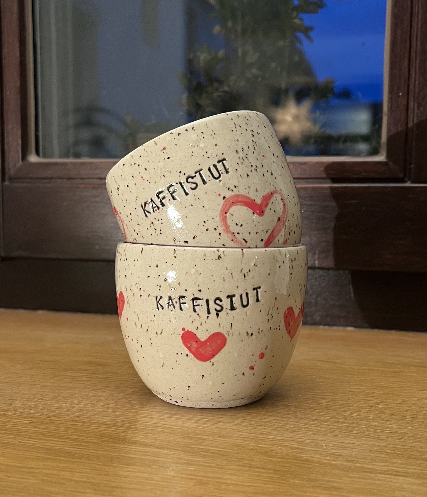 Handmade ceramic cup "kaffistut"